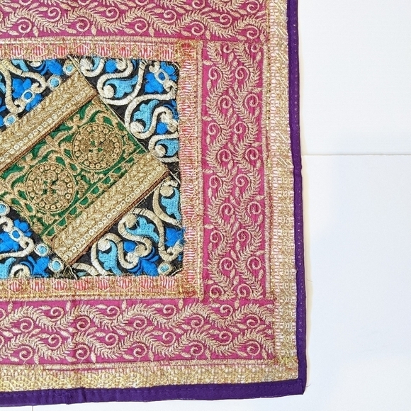 2 Boho Indian patchwork cushion covers - Picture 8 of 11